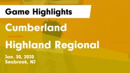 Cumberland  vs Highland Regional  Game Highlights - Jan. 30, 2020