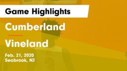 Cumberland  vs Vineland  Game Highlights - Feb. 21, 2020