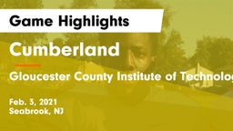Cumberland  vs Gloucester County Institute of Technology Game Highlights - Feb. 3, 2021