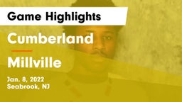 Cumberland  vs Millville  Game Highlights - Jan. 8, 2022