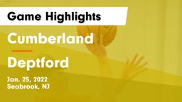 Cumberland  vs Deptford  Game Highlights - Jan. 25, 2022