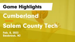 Cumberland  vs Salem County Tech Game Highlights - Feb. 8, 2022