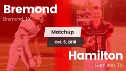 Matchup: Bremond  vs. Hamilton  2018