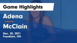 Adena  vs McClain  Game Highlights - Dec. 20, 2021