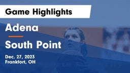 Adena  vs South Point  Game Highlights - Dec. 27, 2023