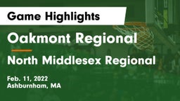 Oakmont Regional  vs North Middlesex Regional  Game Highlights - Feb. 11, 2022