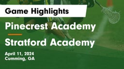 Pinecrest Academy  vs Stratford Academy  Game Highlights - April 11, 2024