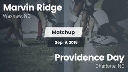 Matchup: Marvin Ridge High vs. Providence Day  2016