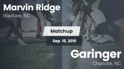 Matchup: Marvin Ridge High vs. Garinger  2016