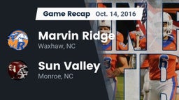 Recap: Marvin Ridge  vs. Sun Valley  2016