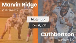 Matchup: Marvin Ridge High vs. Cuthbertson  2017