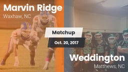 Matchup: Marvin Ridge High vs. Weddington  2017