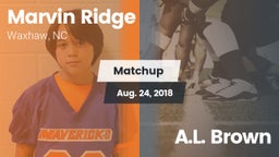 Matchup: Marvin Ridge High vs. A.L. Brown  2018