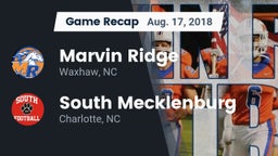 Recap: Marvin Ridge  vs. South Mecklenburg  2018