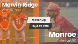 Matchup: Marvin Ridge High vs. Monroe  2018