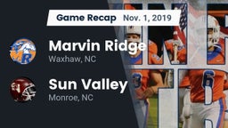 Recap: Marvin Ridge  vs. Sun Valley  2019