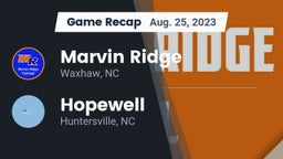 Recap: Marvin Ridge  vs. Hopewell  2023