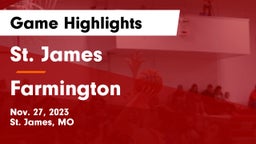 St. James  vs Farmington Game Highlights - Nov. 27, 2023
