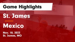 St. James  vs Mexico  Game Highlights - Nov. 18, 2023