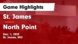 St. James  vs North Point  Game Highlights - Dec. 1, 2023