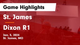 St. James  vs Dixon R1 Game Highlights - Jan. 5, 2024