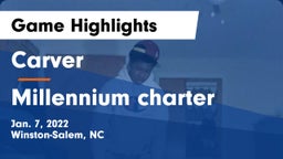 Carver  vs Millennium charter Game Highlights - Jan. 7, 2022