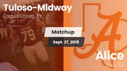Matchup: Tuloso-Midway High vs. Alice  2018