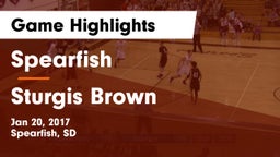 Spearfish  vs Sturgis Brown  Game Highlights - Jan 20, 2017