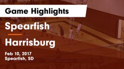 Spearfish  vs Harrisburg  Game Highlights - Feb 10, 2017