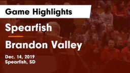 Spearfish  vs Brandon Valley  Game Highlights - Dec. 14, 2019