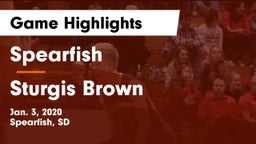 Spearfish  vs Sturgis Brown  Game Highlights - Jan. 3, 2020