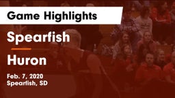 Spearfish  vs Huron  Game Highlights - Feb. 7, 2020