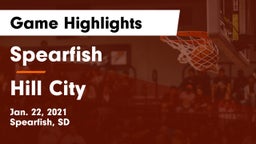 Spearfish  vs Hill City  Game Highlights - Jan. 22, 2021