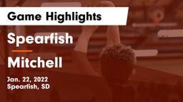 Spearfish  vs Mitchell  Game Highlights - Jan. 22, 2022