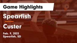 Spearfish  vs Custer  Game Highlights - Feb. 9, 2023