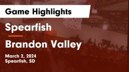 Spearfish  vs Brandon Valley  Game Highlights - March 2, 2024