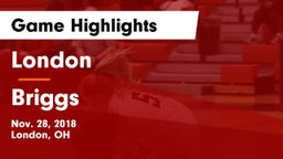 London  vs Briggs  Game Highlights - Nov. 28, 2018