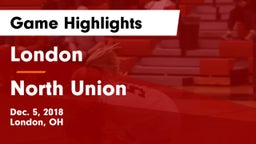 London  vs North Union  Game Highlights - Dec. 5, 2018