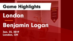 London  vs Benjamin Logan  Game Highlights - Jan. 23, 2019
