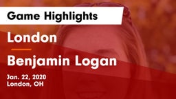 London  vs Benjamin Logan  Game Highlights - Jan. 22, 2020