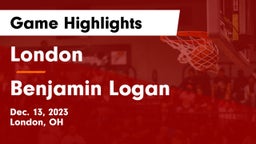 London  vs Benjamin Logan  Game Highlights - Dec. 13, 2023