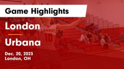 London  vs Urbana  Game Highlights - Dec. 20, 2023