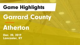 Garrard County  vs Atherton  Game Highlights - Dec. 20, 2019