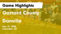 Garrard County  vs Danville  Game Highlights - Jan. 27, 2020