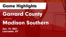 Garrard County  vs Madison Southern  Game Highlights - Jan. 19, 2021
