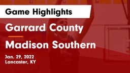 Garrard County  vs Madison Southern  Game Highlights - Jan. 29, 2022