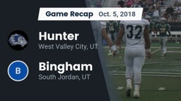 Recap: Hunter  vs. Bingham  2018