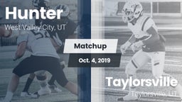 Matchup: Hunter  vs. Taylorsville  2019