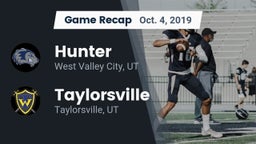 Recap: Hunter  vs. Taylorsville  2019