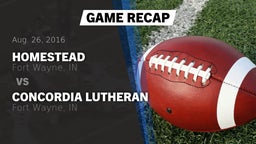 Recap: Homestead  vs. Concordia Lutheran  2016